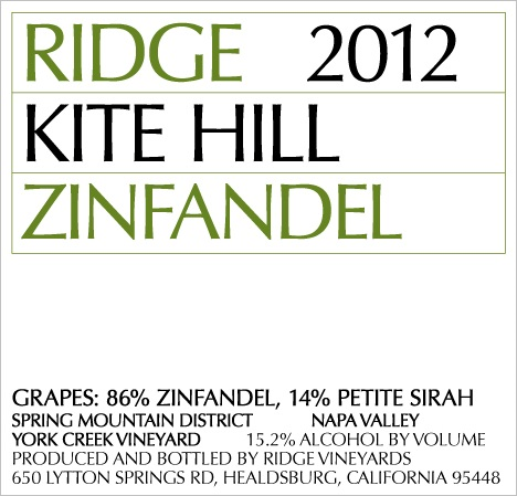 2012 Kite Hill Zinfandel