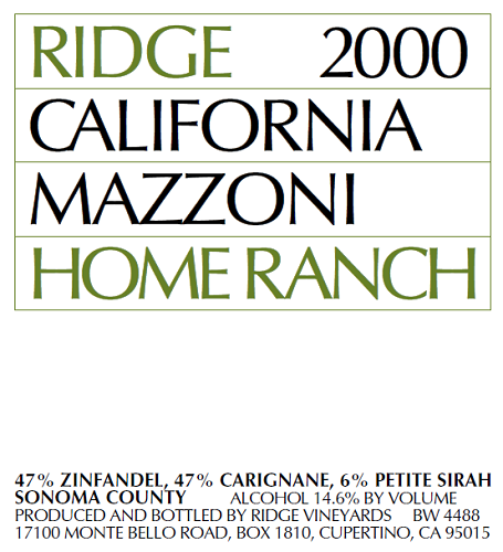 2000 Mazzoni Home Ranch