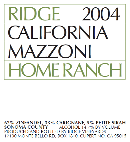 2004 Mazzoni Home Ranch
