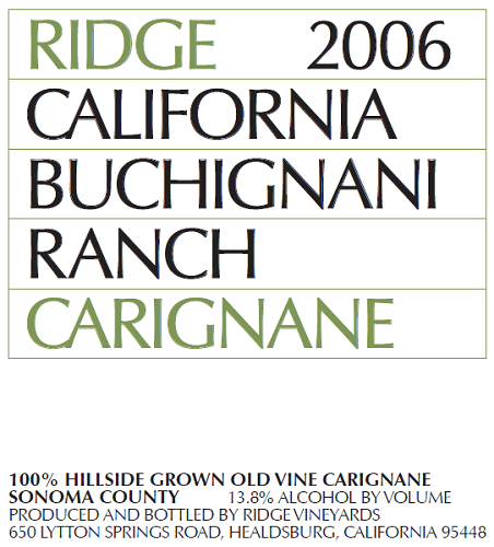 2006 Buchignani Carignane