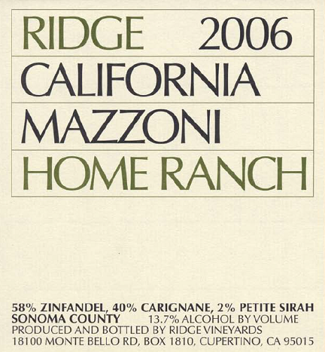 2006 Mazzoni Home Ranch