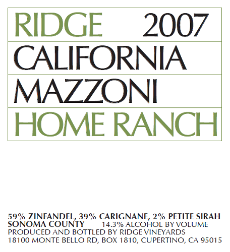 2007 Mazzoni Home Ranch