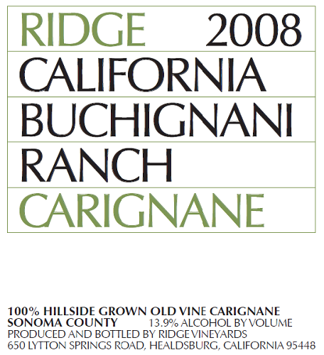 2008 Buchignani Carignane