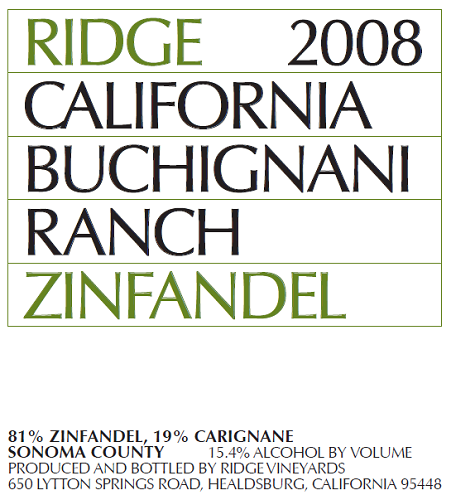 2008 Buchignani Zinfandel