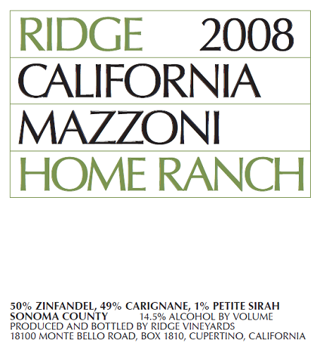 2008 Mazzoni Home Ranch