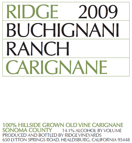2009 Buchignani Carignane