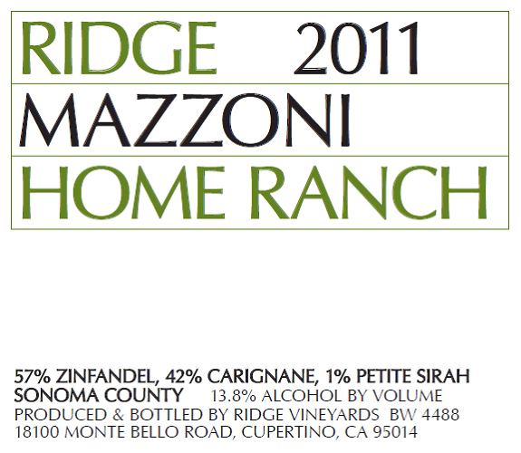 2011 Mazzoni Home Ranch