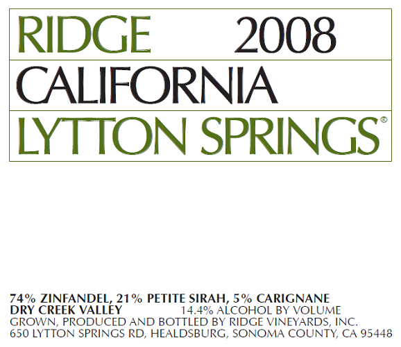 2008 Lytton Springs