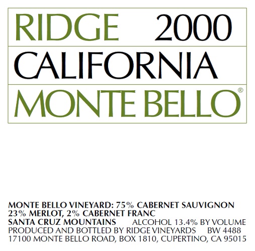 2000 Monte Bello