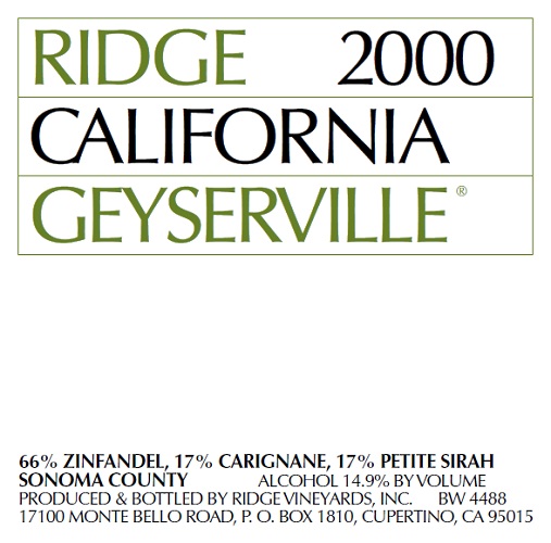 2000 Geyserville