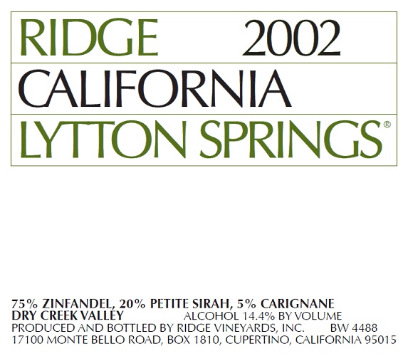 2002 Lytton Springs