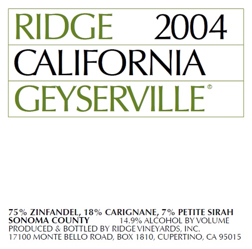 2004 Geyserville