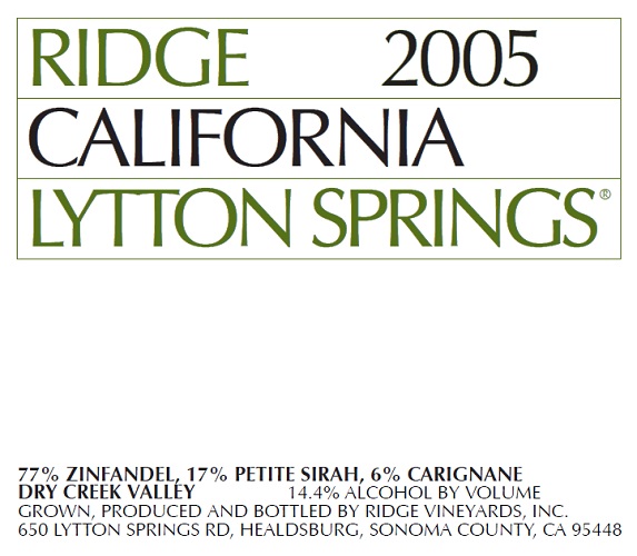 2005 Lytton Springs