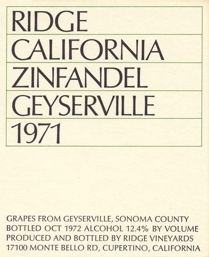 1971 Geyserville