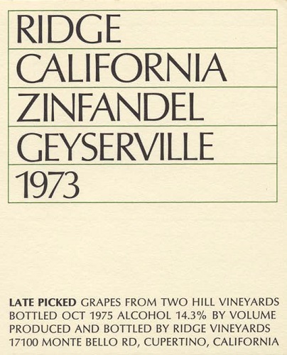 1973 Geyserville