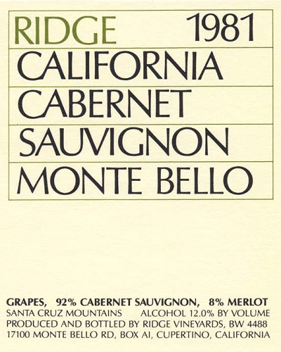 1981 Monte Bello