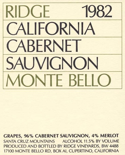 1982 Monte Bello