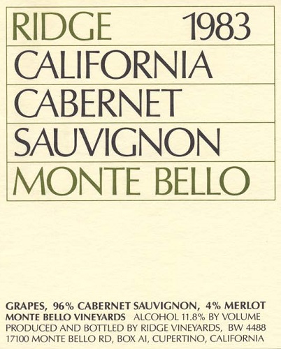 1983 Monte Bello