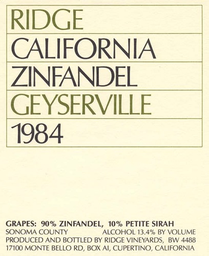 1984 Geyserville