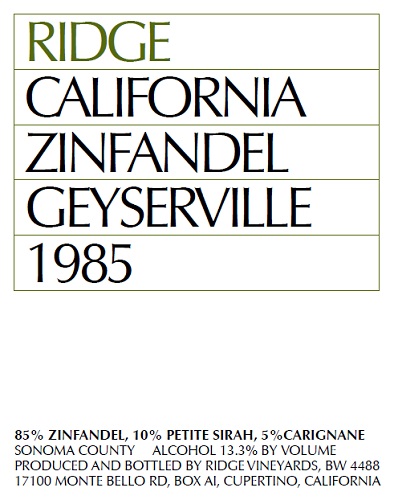 1985 Geyserville