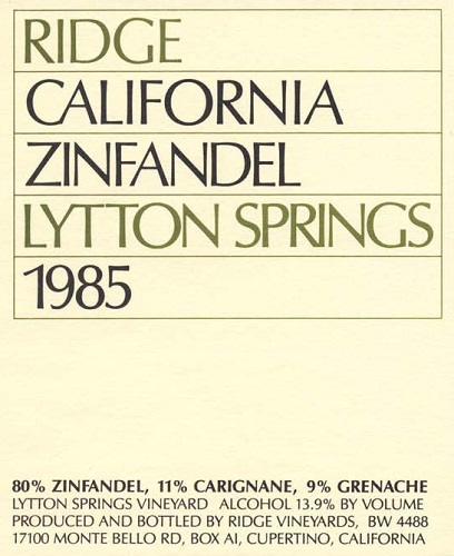 1985 Lytton Springs