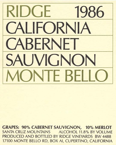 1986 Monte Bello