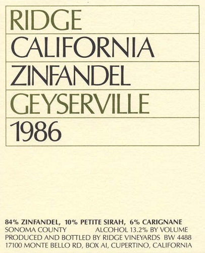 1986 Geyserville