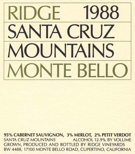 1988 Monte Bello