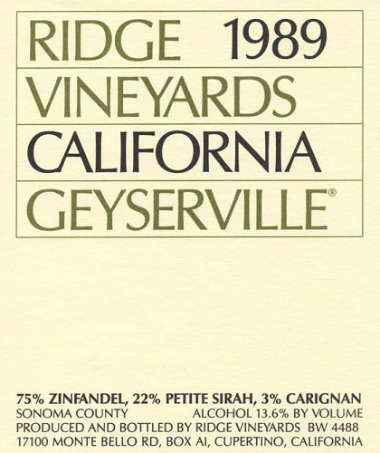 1989 Geyserville