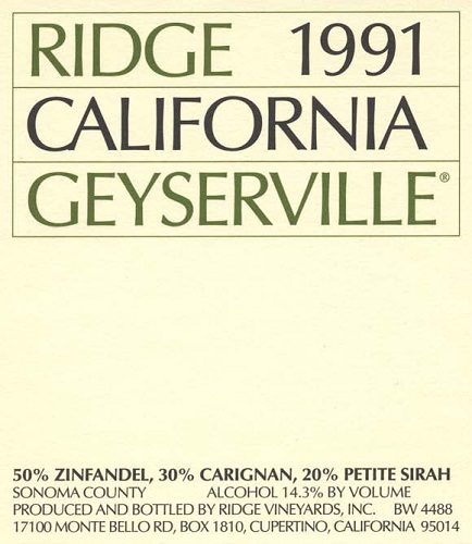 1991 Geyserville