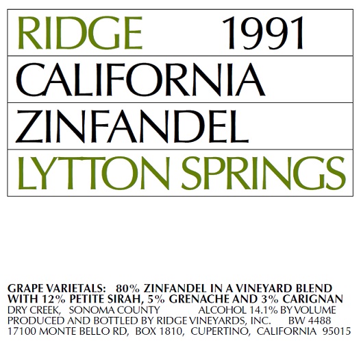 1991 Lytton Springs