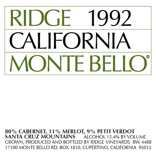 1992 Monte Bello