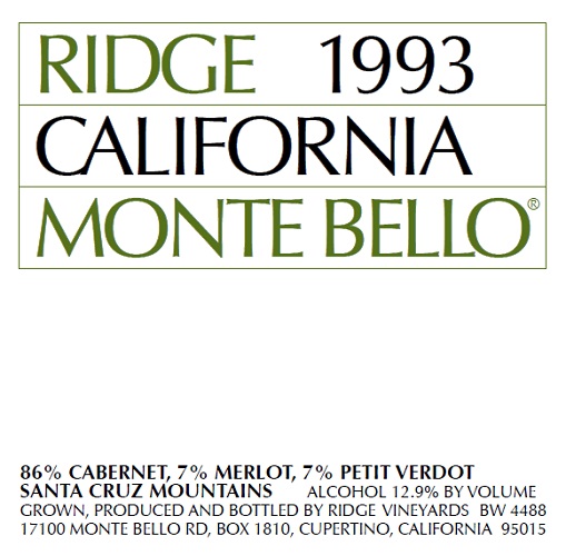 1993 Monte Bello