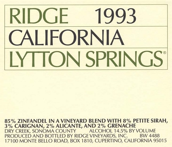 1993 Lytton Springs