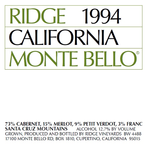 1994 Monte Bello