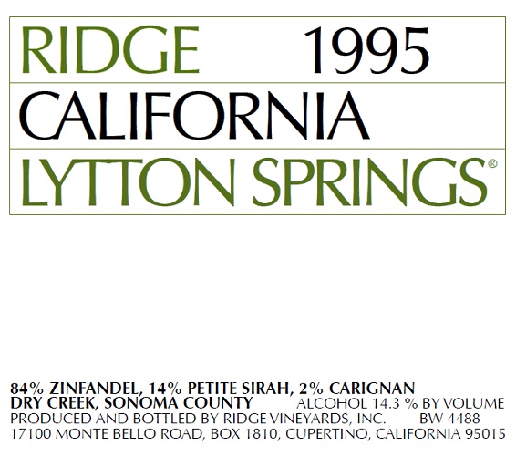 1995 Lytton Springs