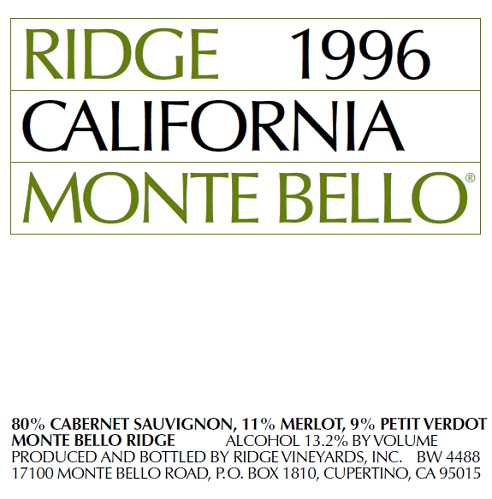1996 Monte Bello