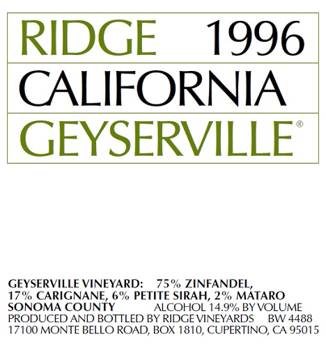 1996 Geyserville
