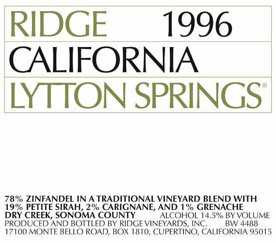 1996 Lytton Springs