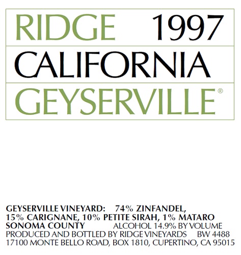 1997 Geyserville