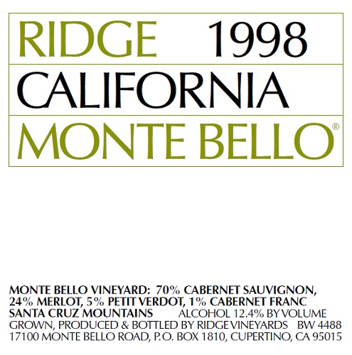 1998 Monte Bello