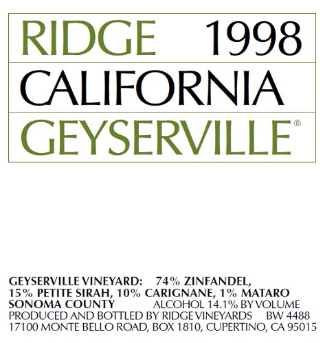 1998 Geyserville