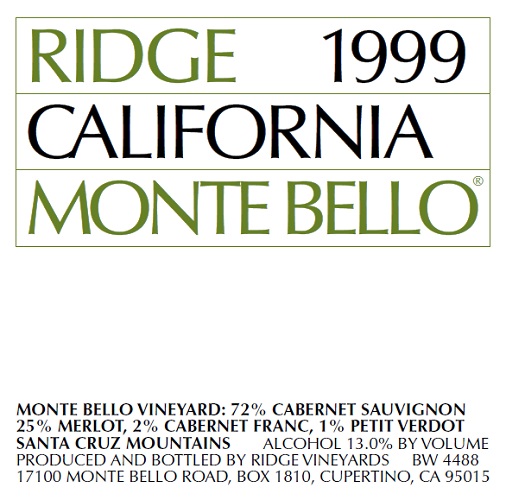 1999 Monte Bello