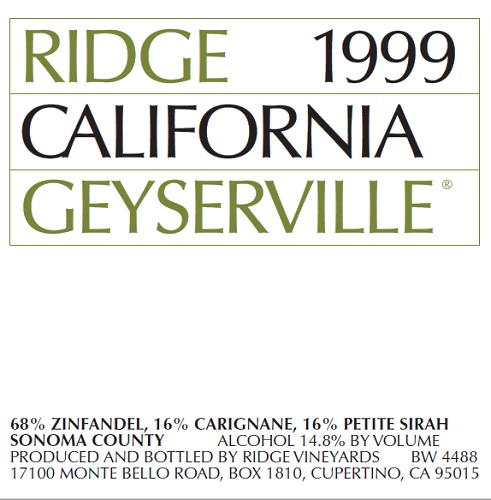 1999 Geyserville