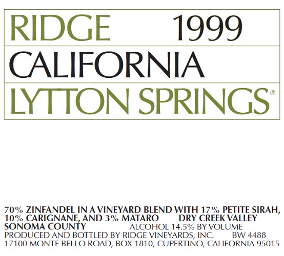 1999 Lytton Springs