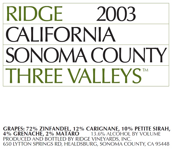 2003 Three Valleys