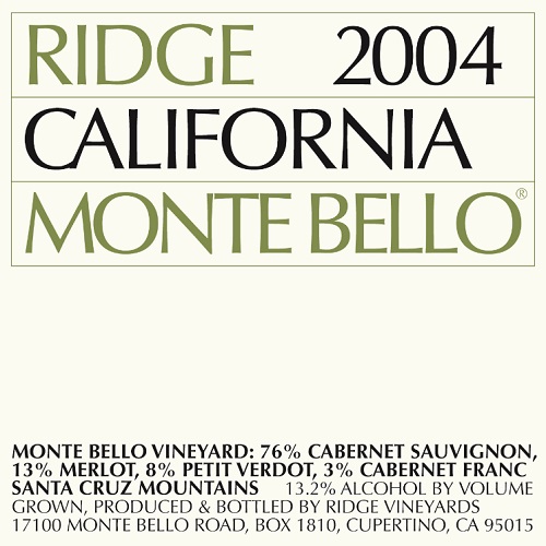 2004 Monte Bello