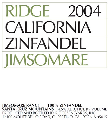 2004 Jimsomare Zinfandel