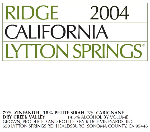2004 Lytton Springs