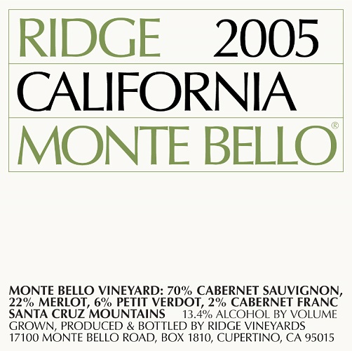 2005 Monte Bello